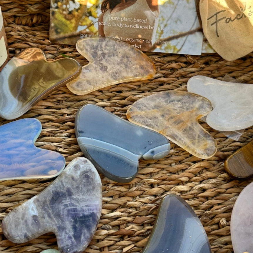 Gua Sha - Amethyst - Herramienta de masaje facial