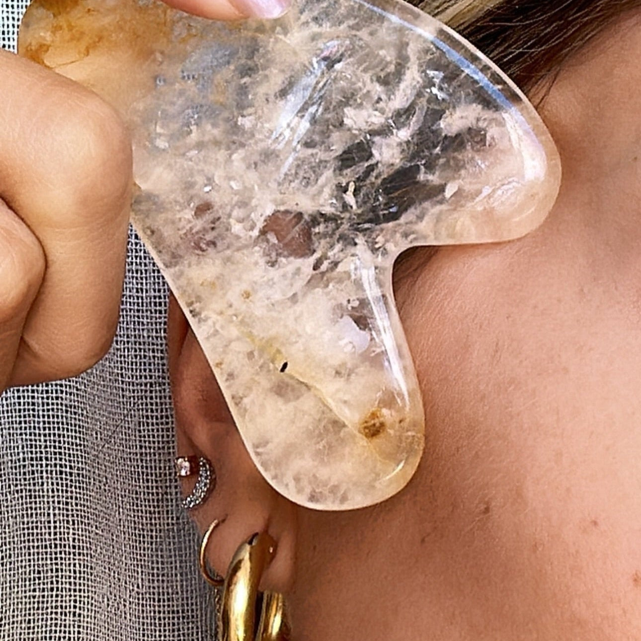 Gua Sha - Amethyst - Herramienta de masaje facial