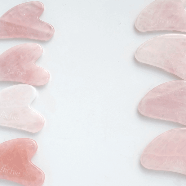 Rose Quartz - Herramienta de masaje facial Gua Sha