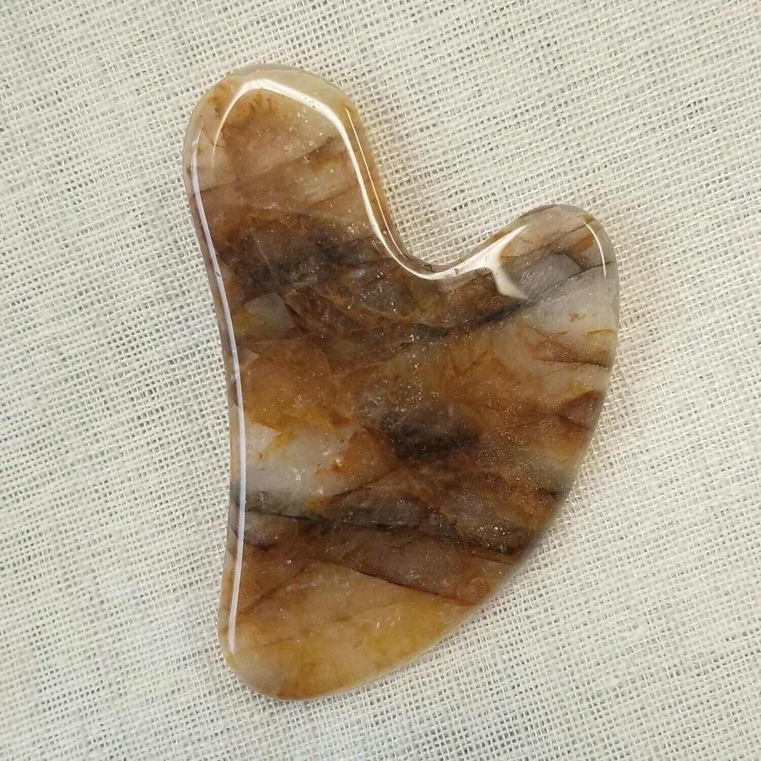 Citrine Quartz - Natural Stone Gua Sha by Fachie Beauty