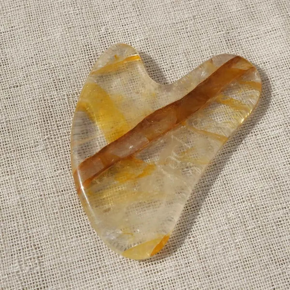 Citrine Quartz - Natural Stone Gua Sha by Fachie Beauty