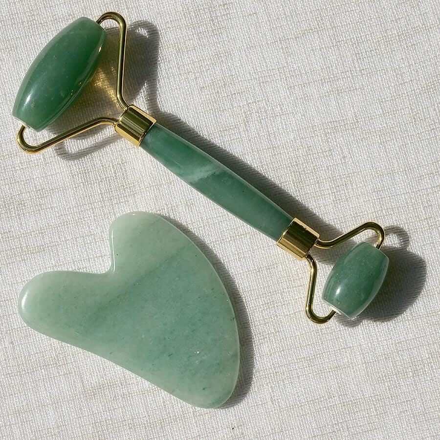 Green Aventurine Facial Roller - Face/Body Tool Fachie Market - Fachie Market™