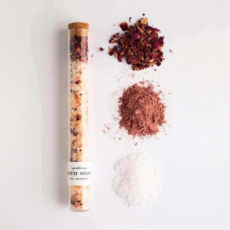 Rose Sandalwood: Bath Soak Tube - Bath Salts @ Fachie Market