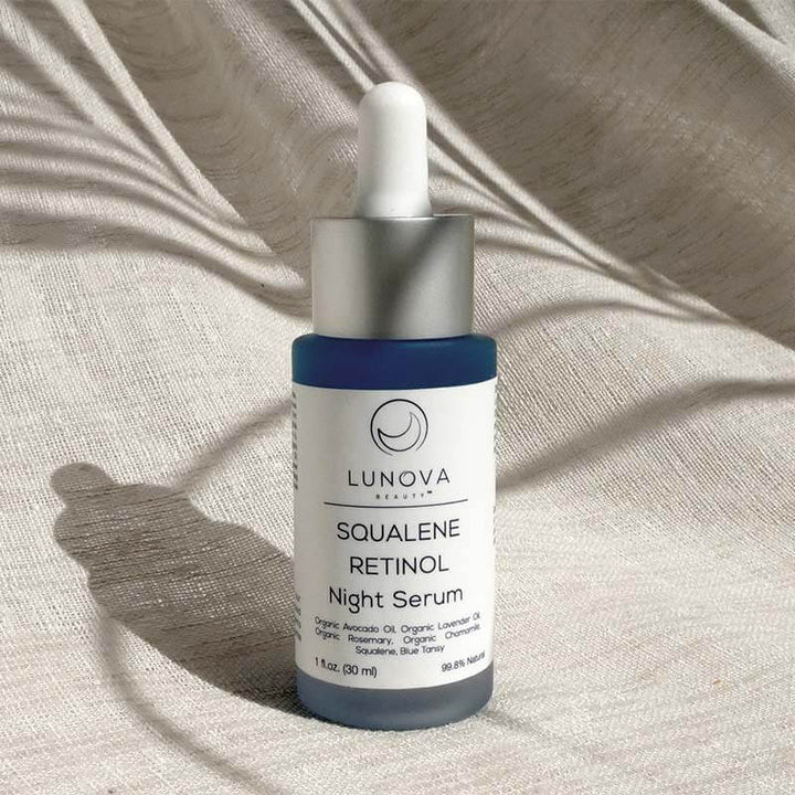 Squalene | Retinol Night Serum - Oil | Lunova Beauty